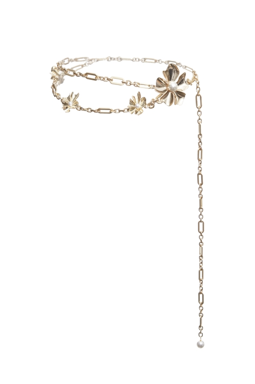 Floral Detail Waist Chain Belt,,Floral Detail Waist Chain Belt,Season (SS) Look,pearl,Season (SS) Look,Necklaces,Season (SS) Look,pearl,Necklaces,Season (SS) Look,pearl