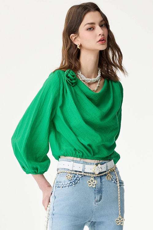 Diamonte Floral Leather Belt,Leather,Leather