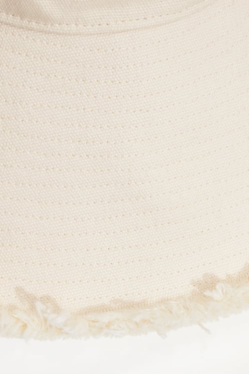 Embroidered Slogan Denim Sun Hat,Cotton