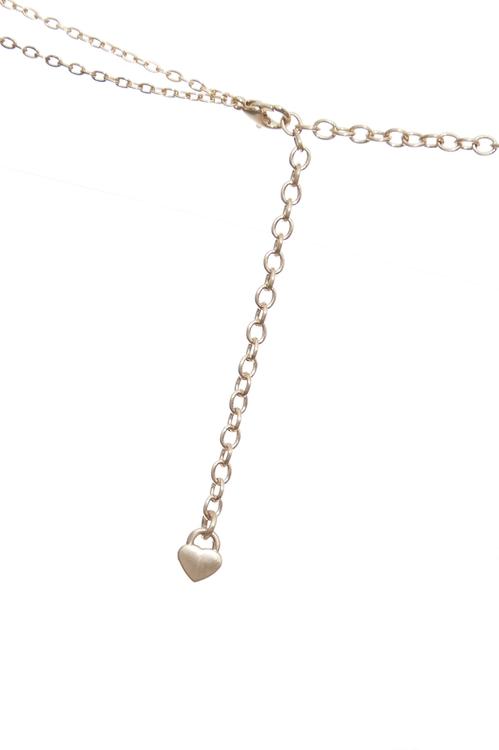 Floral Pendent Double Layer Necklace,,Floral Pendent Double Layer Necklace,Season (SS) Look,Necklaces,Season (SS) Look,pearl,Necklaces