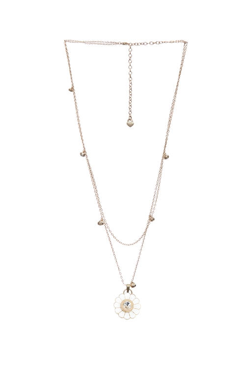 Floral Pendent Double Layer Necklace,,Floral Pendent Double Layer Necklace,Season (SS) Look,Necklaces,Season (SS) Look,pearl,Necklaces,Season (SS) Look,pearl,Necklaces
