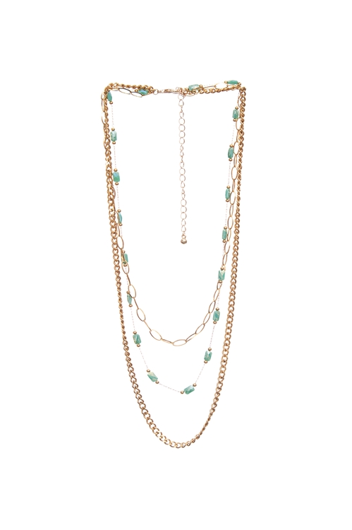 Triple Layer Asymmetric Necklace,,Triple Layer Asymmetric Necklace,Season (SS) Look,Necklaces