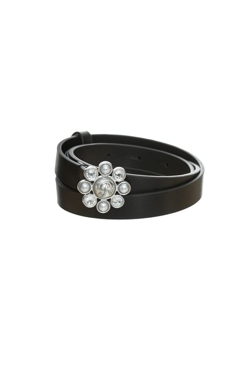 Floral Leather Belt,Belts,Belts