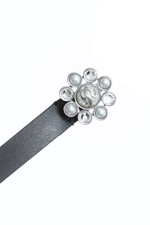 Floral Leather Belt,Belts,Belts