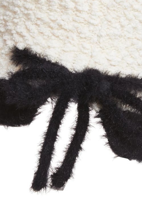 Floral Detail Fleece Hat,Hats