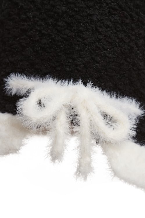 Floral Detail Fleece Hat,Hats