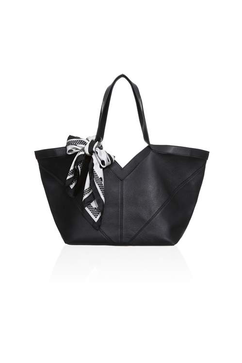 Minimalist Big Leather Tote Bag,Leather,Leather