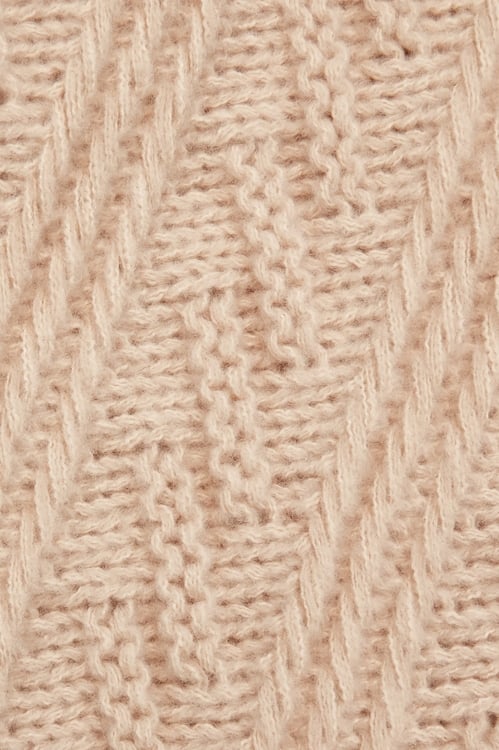 Textured Stripe Shawl,Knitted
