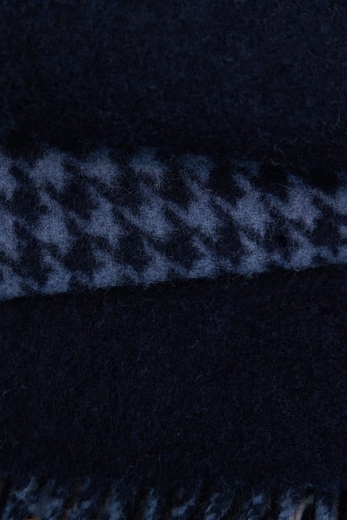 Classic Houndstooth Pure Wool Scarf,Purewool