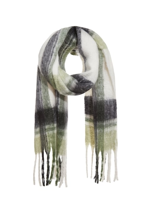 Warm Checkered Winter Scarf,Scarves