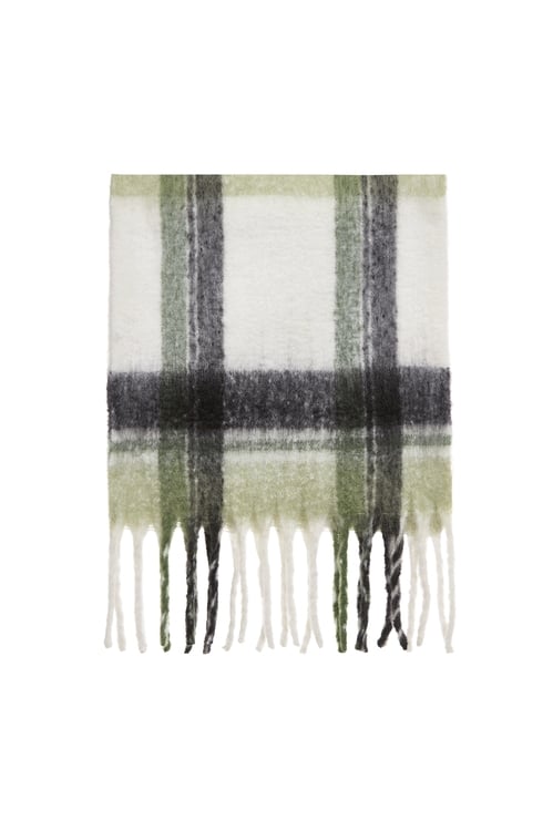 Warm Checkered Winter Scarf,Scarves