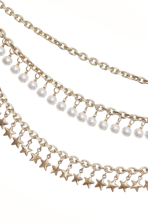 Multi Layer Pearl  Chain Belt,,Multi Layer Pearl  Chain Belt,Scarves,Stripe,Season (AW) Look,Knitted,pearl,Season (AW) Look,Necklaces,Season (AW) Look,Season (AW) Look,pearl,Season (AW) Look