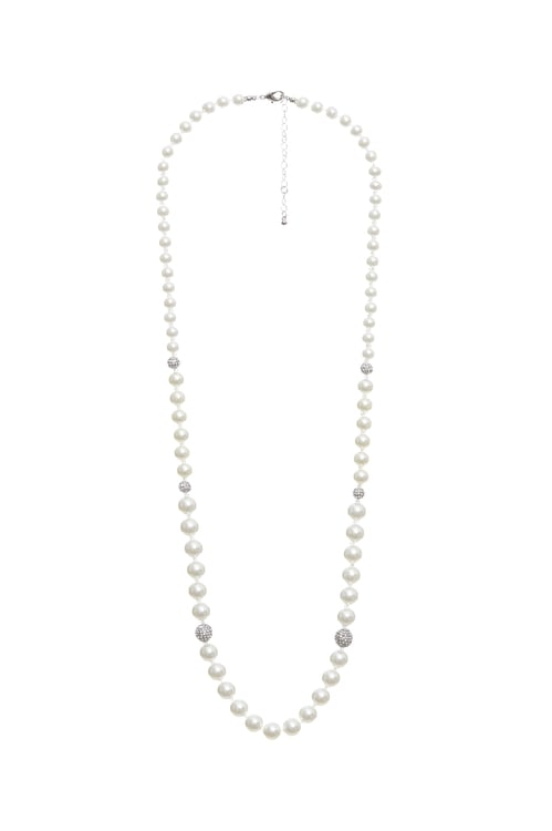 Minimalist Long Pearl Necklace,Necklaces