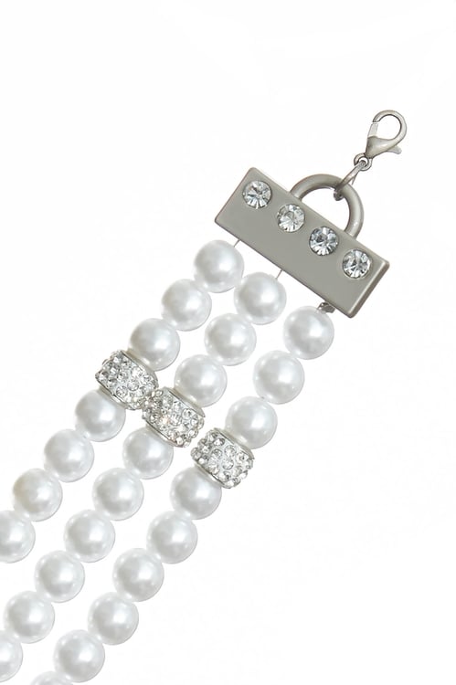 Floral Pandent Pearl Layer Necklace,Necklaces