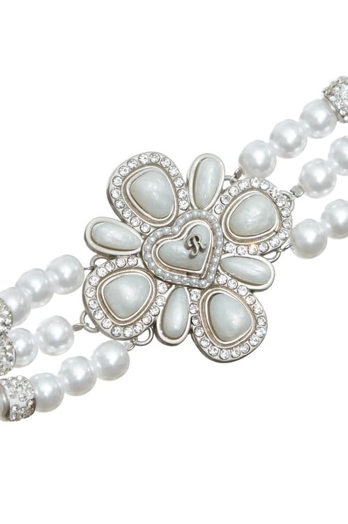 Floral Pandent Pearl Layer Necklace,Necklaces