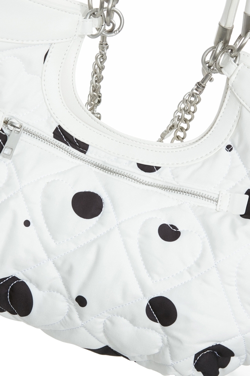 Black Polka Dot Quilted Handbag,,Black Polka Dot Quilted Handbag,Crossbody bags,Season (SS) Look,pearl,Leather,Crossbody bags,Season (SS) Look,pearl,Leather,Shoulder bags,Crossbody bags,Season (SS) Look,pearl,Season (SS) Look