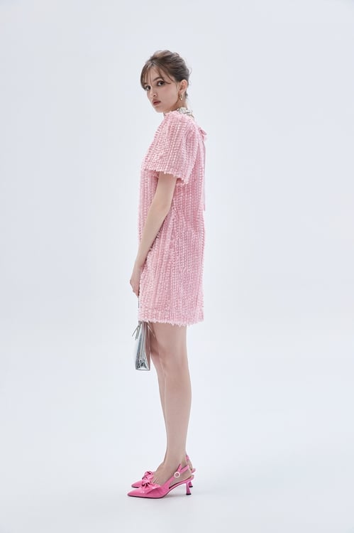 3-D Bow Detail Pink Dress,,3-D Bow Detail Pink Dress,Season (AW) Look,Midi skirts,Tops,Season (AW) Look,Knitted,Knitted tops,Dresses,pearl,Season (AW) Look,Jackets,bestselling,Outerwear,co-ord sets,Season (AW) Look,Tops,Embroidered,Season (AW) Look,Layered skirts,Midi skirts,cocktaildresses,Evening dresses,Season (AW) Look,bows