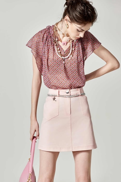 Basic Denim Mini Skirt,Denim skirts