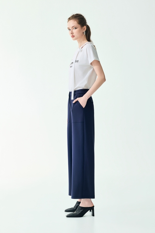 Straight Cut Casual Pants,Culottes,Culottes