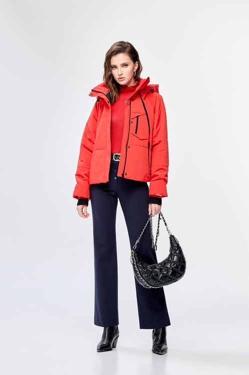 Patch Pockets Basic Pants,Bell-bottoms,Bell-bottoms,Bell-bottoms