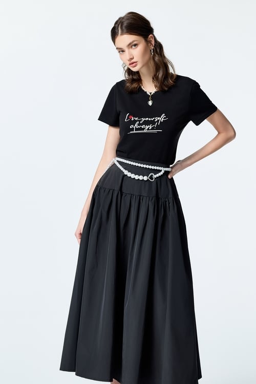 Front Slogan Basic Tee,,Front Slogan Basic Tee,T-shirts,Tops,Embroidered,Season (SS) Look,White tops,T-shirts,Tops,Embroidered,Season (SS) Look,White tops,T-shirts,Tops,Embroidered,Season (SS) Look,White tops