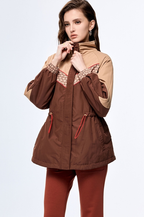 Nut Shell Brown Color Warm Long Jacket,longcoats