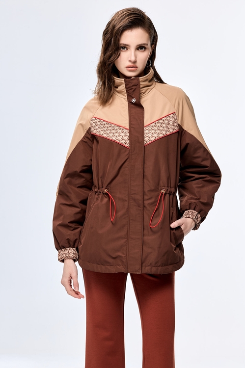 Nut Shell Brown Color Warm Long Jacket,longcoats