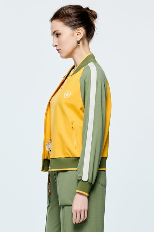 Colour Block Varsity Jacket,,Colour Block Varsity Jacket,COZY PUNCH,Jackets,Outerwear,Season (AW) Look