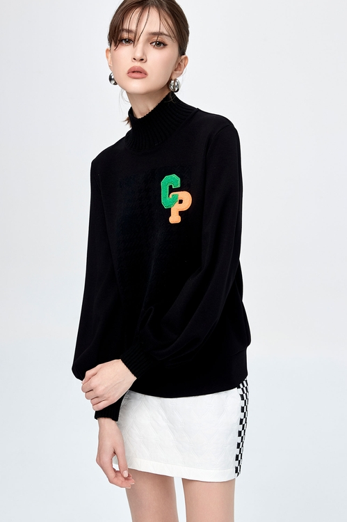 Diamond pattern casual skirt,White skirts