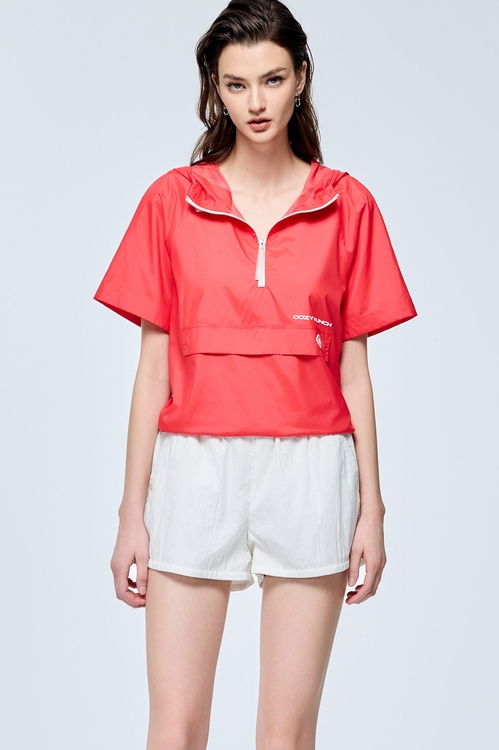 Casual Ruffled Waistband Shorts,Trench coats