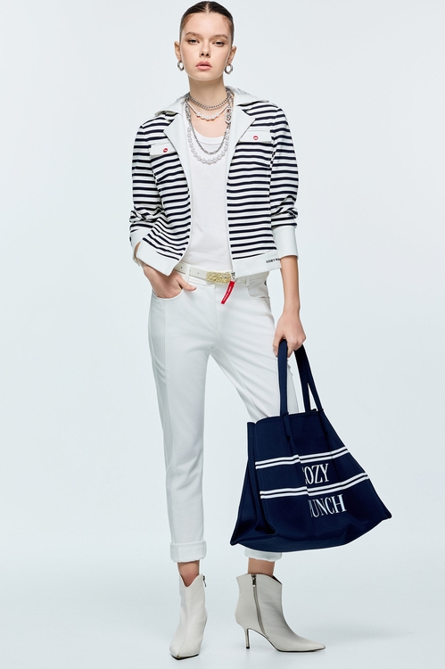 White Slim Fit Pants,Pants