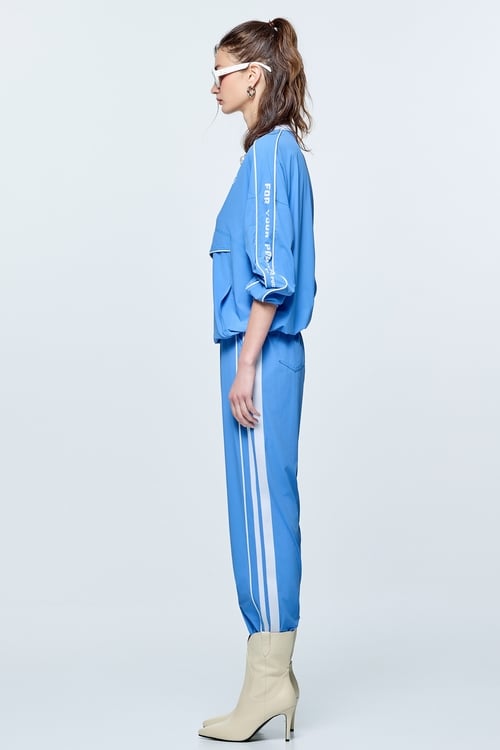 Contrast Trim Detail Sun Protection Collagen Top,CoolTechActivewear