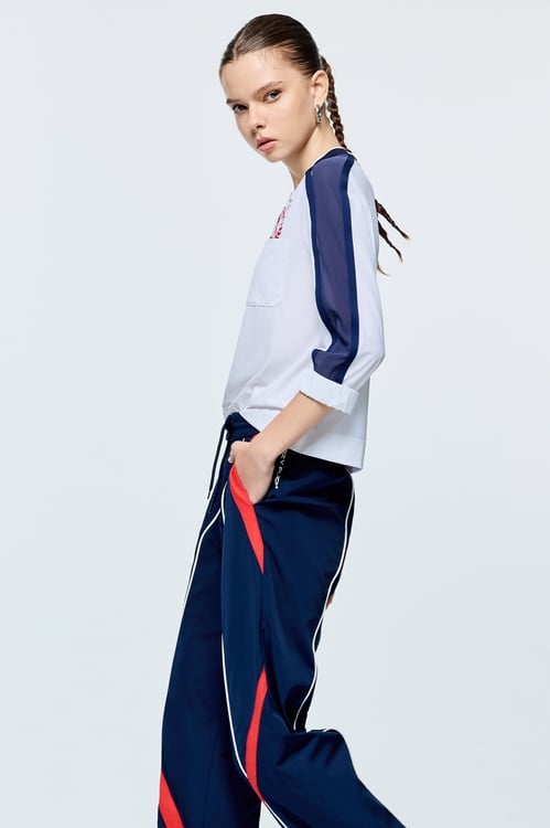 Collagen Contrast Colour Top,COZY PUNCH