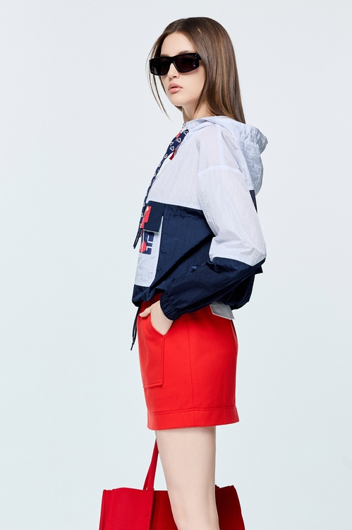 Colour Block Slogan Hoodie Top,COZY PUNCH