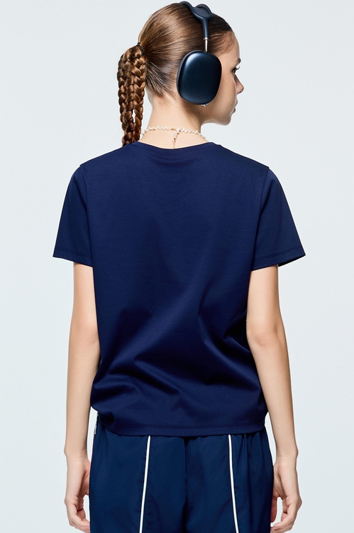 Navy Performance Short Sleeve Tee,COZY PUNCH