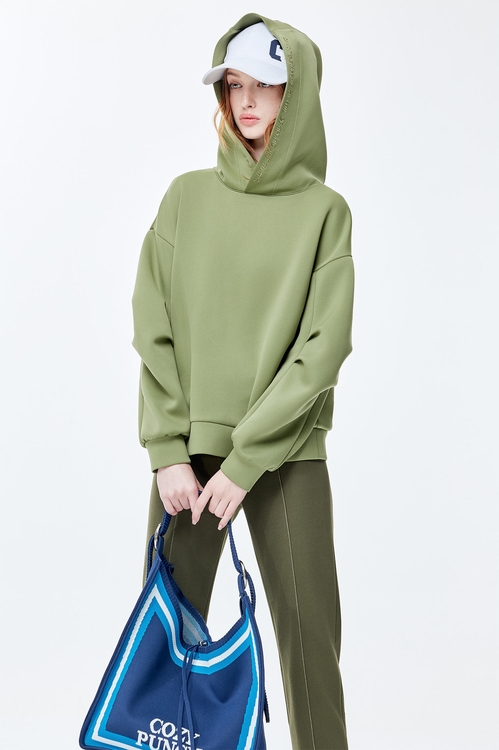 Digital lime green hoodie,Hoodie tops