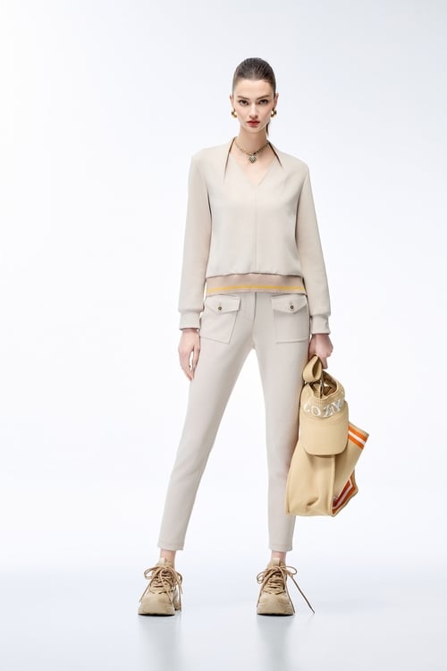 Light Wood Color Long Sleeve Top,Long sleeve tops