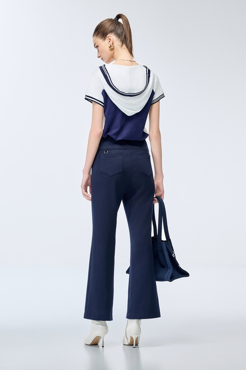 Hooded Floral Slim Fit Sports Top,V-Neck T shirts