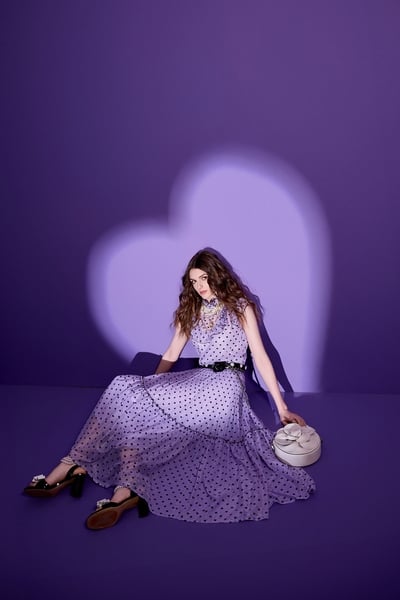 Heart Print Maxi skirt