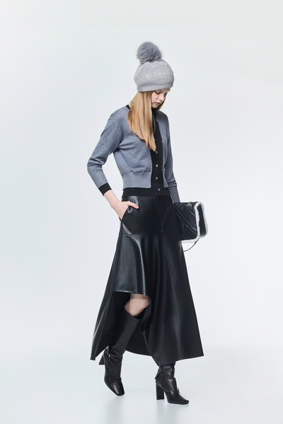 Asymmetric PU Skirt