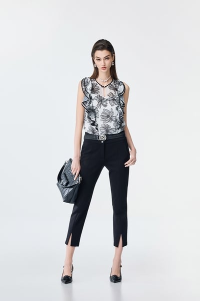 Slim Fit Black Pants