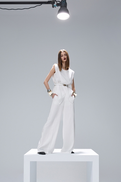 White Linen Wide Leg Pants