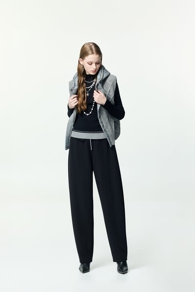 Pocket Flap Detail Front Zip Pants