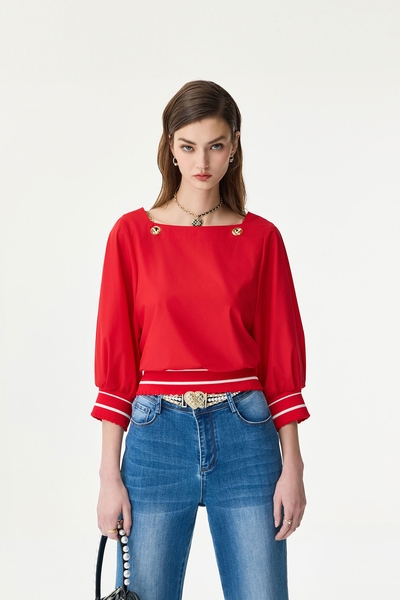 Chain Strap Chilli Red Top