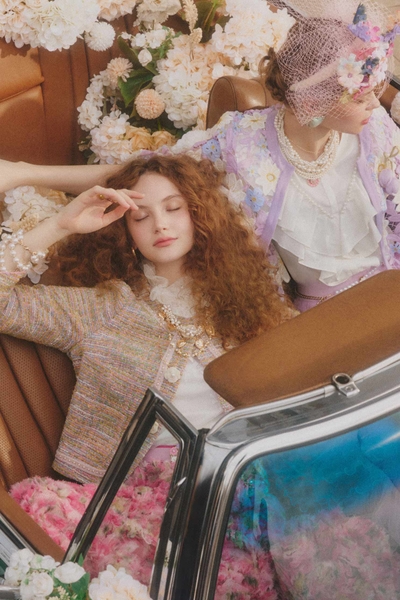 Bell Sleeve Tweed Jacket