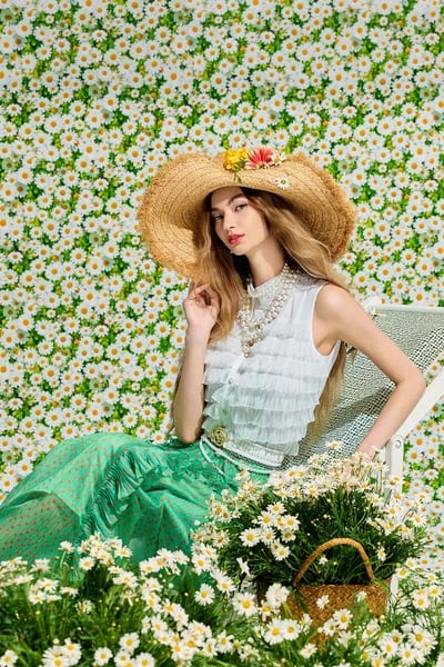 Tiered Organza Pleated Detail Vest