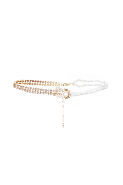 Layer Pearl Chain Necklace