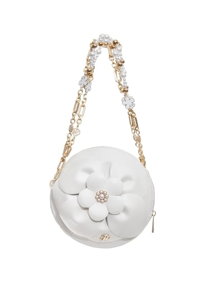 3-D Floral Shoulder Bag