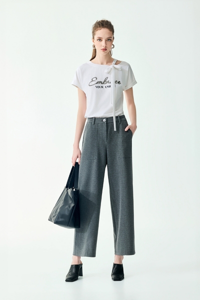 Straight Cut Casual Pants