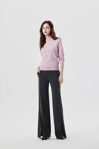 Minimalist Front Slit Pants